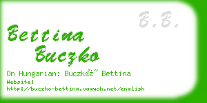 bettina buczko business card